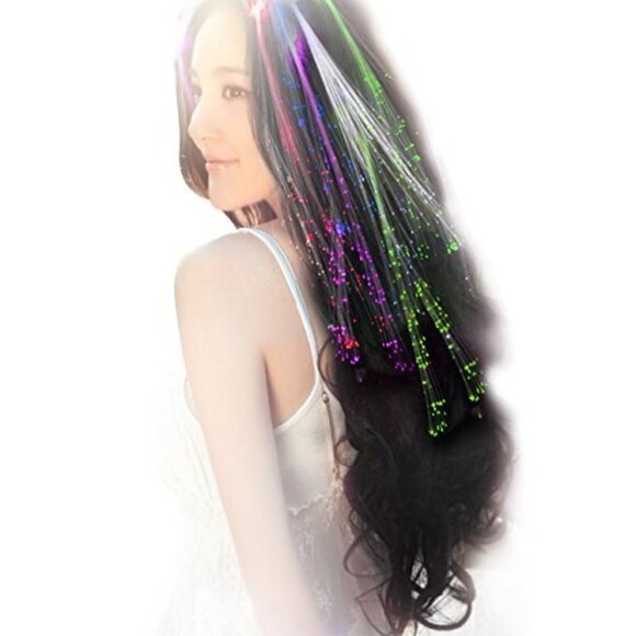 LED Light Up Hair Clips 30 Pack Glow in the Dark Party Accessories Women Girls - Picture 3 of 7